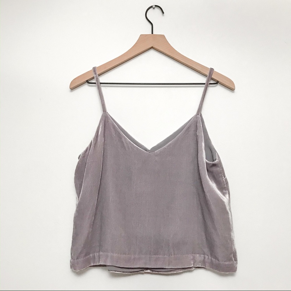 NWT MADEWELL Velvet Button-Down Cami - Picture 8 of 8